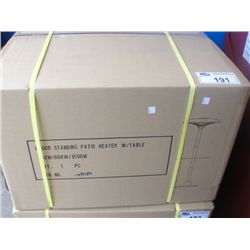 FLOOR STANDING PATIO HEATER WITH TABLE