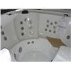 Image 3 : CAL SPAS AQUA SERIES HOT TUB WITH WHITE INTERIOR AND 7.5' WALNUT CABINET. FEATURES INC: