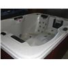 Image 2 : CAL SPAS AQUA SELECT SERIES HOT TUB WITH SAHARA INTERIOR AND 84"X64" MAHOGANY CABINET.