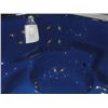 Image 3 : CAL SPAS AQUA SELECT SERIES HOT TUB WITH DEEP SEA BLUE INTERIOR AND 7.5' MAHOGANY CABINET.