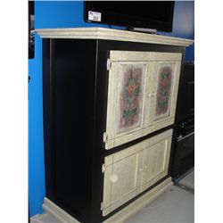 PAINTED FRONT ARMOIRE  CABINET