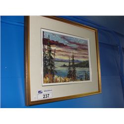 FRAMED ORIGINAL OIL ON BOARD PAINTING TITLED "GOLF ISLANDS LATE LIGHT" SIGNED BY ARTIST