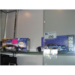 LOT OF ASSORTED NASCAR COLLECTABLES; 2 DIECAST METAL CARS, AND JEFF GORDON COLLECTION