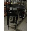 Image 1 : 4PC BISTRO/ PATIO SET; ROUND PEDESTAL TABLE WITH 3 CHAIRS