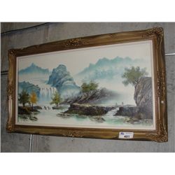 FRAMED ORIGINAL OIL ON CANVAS PAINTING SIGNED BOTTOM RIGHT CORNER, L MAYO