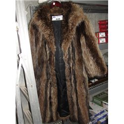 LADIES FULL LENGTH FUR COAT