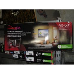 ROCKETFISH FULL MOTION TV WALL MOUNT FITS 40"-60" TV