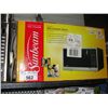 Image 1 : SUNBEAM STAINLESS STEEL AND BLACK MICROWAVE OVEN