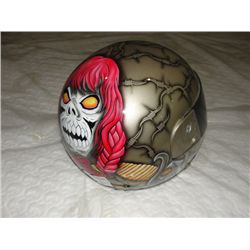 CUSTOM PAINTED FULL FACED MOTORCYCLE HELMET