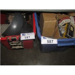 2 BOXES OF TOOLS HARDWARE AND MISC