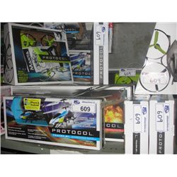 SHELF LOT OF ASSORTED RADIO CONTROLLED HELICOPTERS