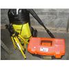 Image 1 : KARCHER ELECTRIC PRESSURE WASHER, TRIPOD AND ORANGE AND BLACK TOOLBOX WITH CONTENTS