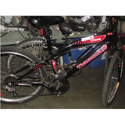 TRIUMPH 21SP BLACK AND RED MOUNTAIN BIKE