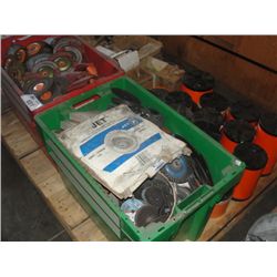 PALLET LOT OF ASSORTED GRINDING DISCS
