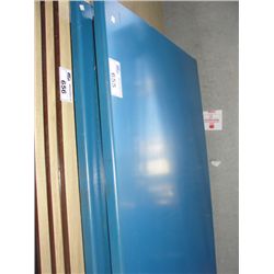 2 BLUE FOLDING UTIILITY TABLES APPROX 7`X3`