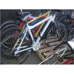 PAINTED BLUE AND WHITE MOUNTAIN BIKE