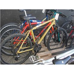 PAINTED YELLOW MOUNTAIN BIKE