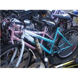 TRIUMPH GREEN, POWDER BLUE AND WHITE MOUNTAIN BIKE