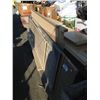 Image 1 : LARGE WOOD FRAMED SHOP DOLLY FILLED WITH ARBORITE COUNTER TOPS