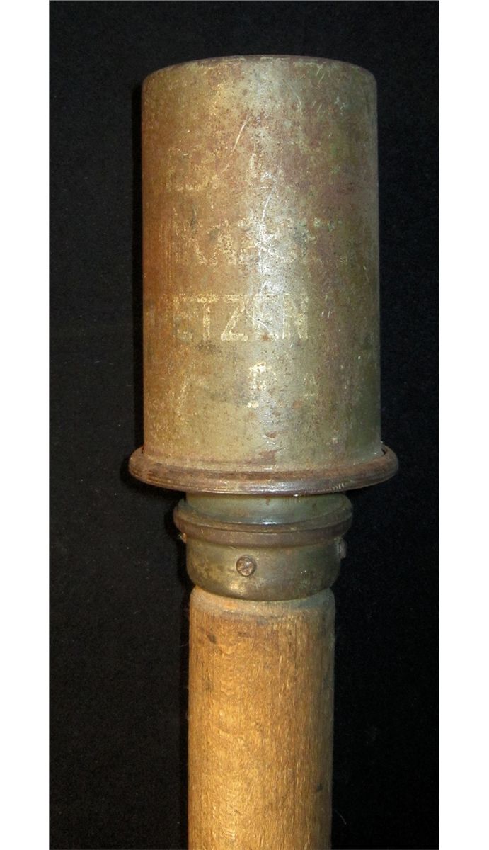 WWI German Potato Masher, Stick Grenade Inert