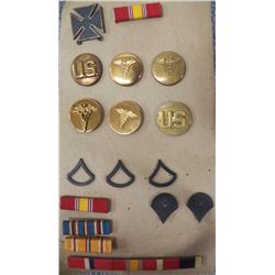 Military Pins & ribb