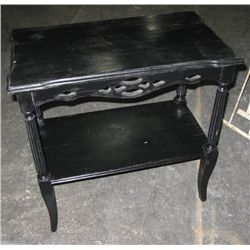 Vintage Black End Table