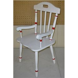 Small Red & White Child's Chair