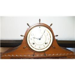 Ships Wheel Mantel Clock