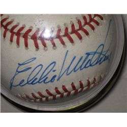 Eddie Matthews Autographed Baseball