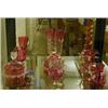Image 1 : Nine items of Cranberry glass. £100-150