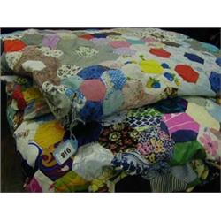 Two patchwork quilts £40-60