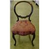 Image 1 : A set of four Victorian walnut balloon back dining chairs. £180-220