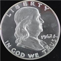 1962 Proof Franklin Silver Half Dollar