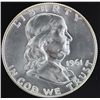 Image 1 : 1961 Proof Franklin Silver Half Dollar