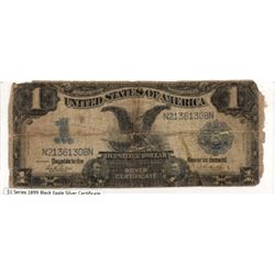 $1 Series of 1899 Black Eagle Silver Certificate