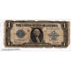 Series of 1923 $1 Large Size Silver Certificate