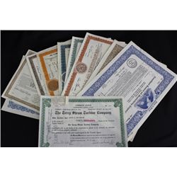Vintage Stock Certificates Range 1939-1987