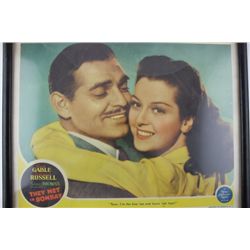 Vintage Clark Gable&Rosalind Russell Movie Print