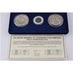 Pearl Harbor Commemorative Silver Coin Set