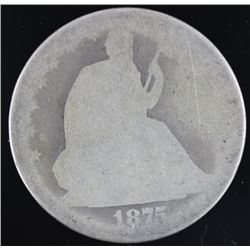 1875 Seated Liberty Silver Half Dollar