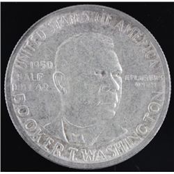 1950 S Booker T. Washington Silver Half Dollar
