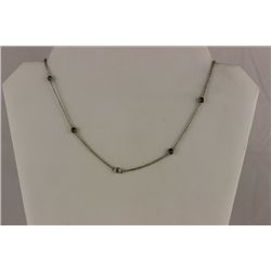 Small CZ Strerling Silver Necklace