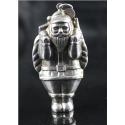 Sterling Santa Ornament