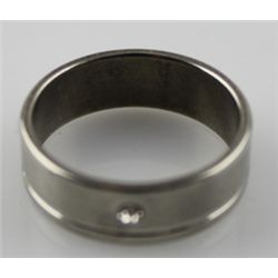 Men's Stainless Steel Ring&Stone Sz11.50 NEW