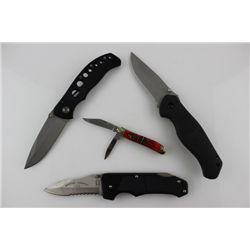 Lot of 4 Frost Cutlery Folding Knives