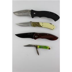 Lot of 4 Frost Cutlery folding Knives