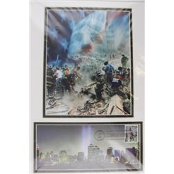 911 2001 USPS Heroes Postage Stamp