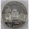 Image 3 : 2007 Commemorative Jamestown Silver Dollar