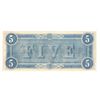 Image 2 : Confederate States of America $5 Bill