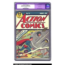 Action Comics #15 (DC, 1939) CGC Apparent VF 8.0 Slight (P) Off-white pages. It was apparent by t...